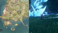 Look for a giant glowing flower in the area (Image via A Plus)